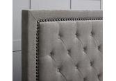 5ft King Size Raya natural mink fabric upsholstered ottoman lift up storage bed frame 4